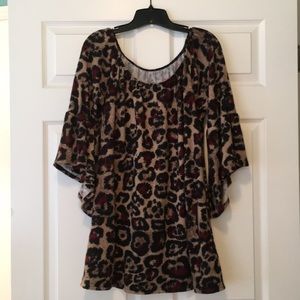 Animal print tunic